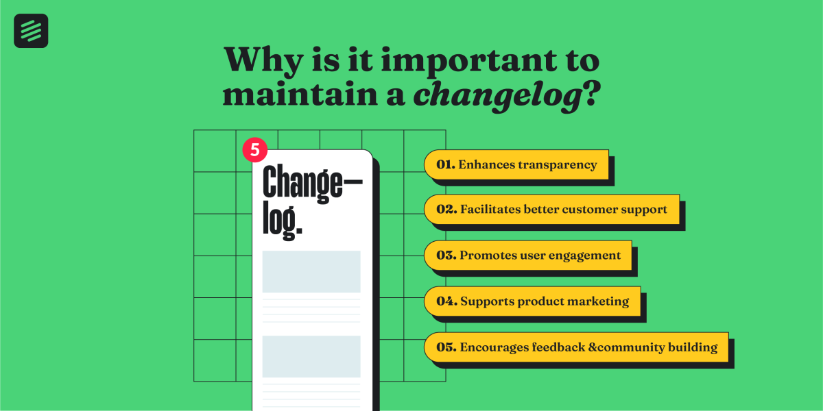 why is important to maintain a changelog