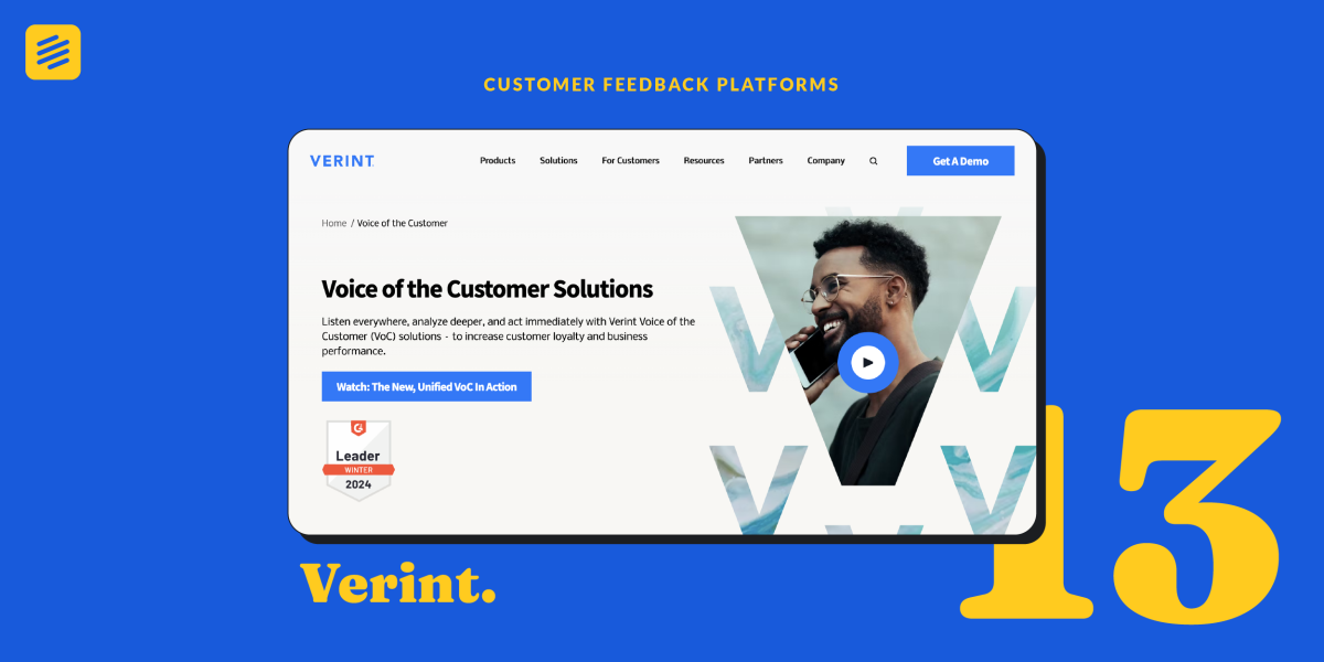 voice of the customer Verint
