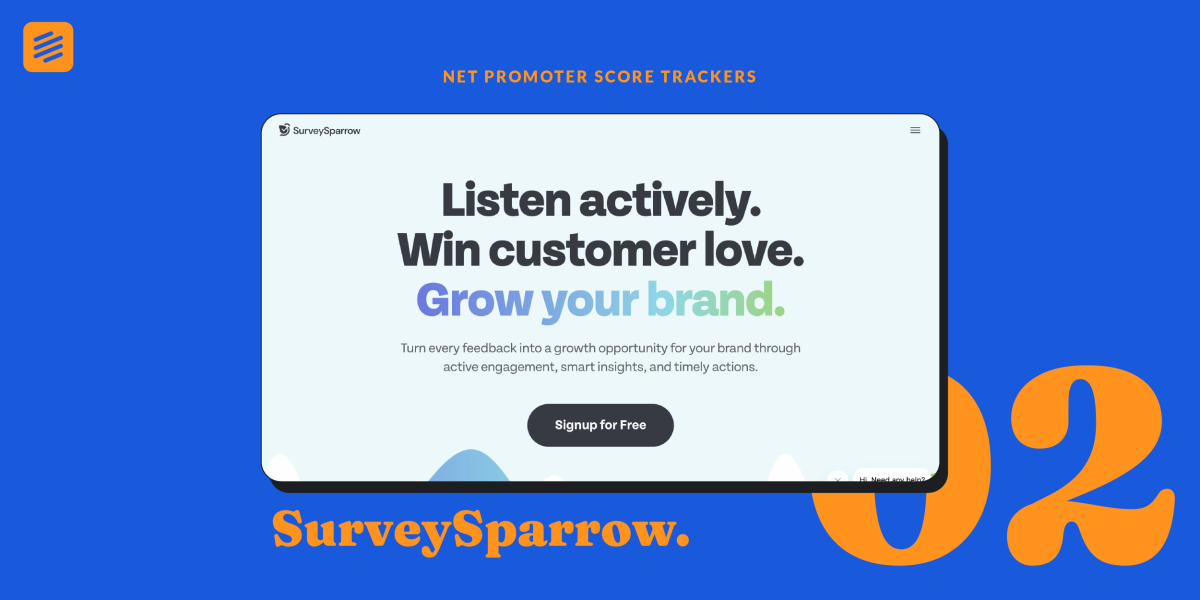 NPS tracker and user feedback tools - SurveySparrow